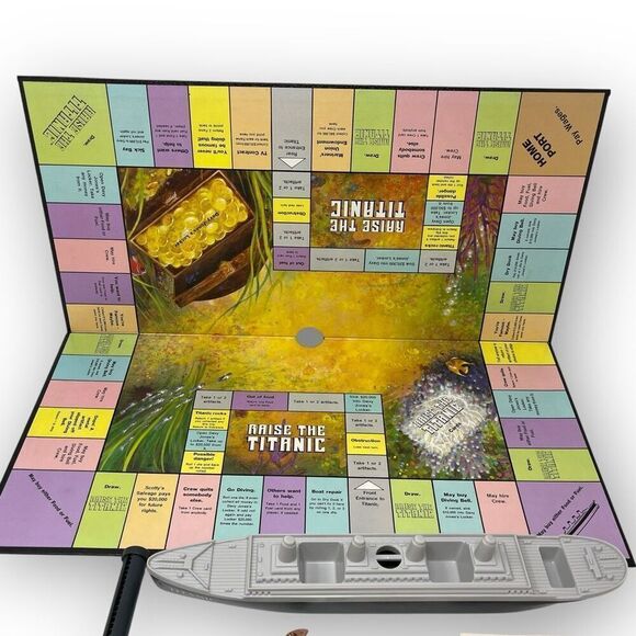 Raise The Titanic 1987 Hoyle Board Game Replacement Parts Pieces Incomplete - Picture 2 of 5